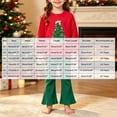 thumbnail image 6 of Enyan Kid Girl Christmas Clothes Infant Toddler Clothes Fall Winter Outfit Ruffle Top and Leggings 2-Piece Clothing Set, 6 of 9