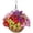 multicolorA, variant on Patriotic Hanging Flower Basket, Red White Blue Artificial Floral Planter, Weather Resistant Patio Decor, Faux Bloom Hanging Pot for Garden Balcony, Courtyard and Summer Holiday Decoration