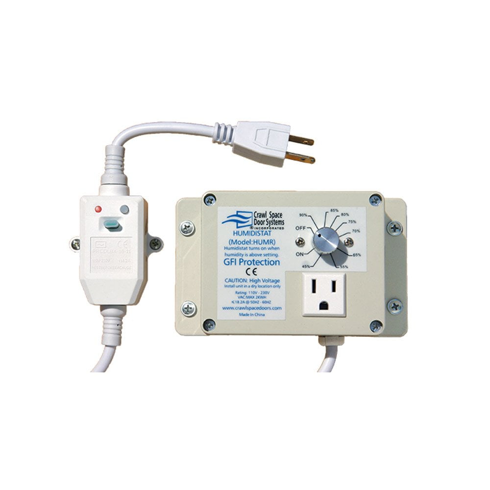 Crawlspace Humidistat Controller System Gauge and Monitor Humidity and Control Ventilation