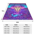 thumbnail image 2 of Yiaed Elephant in Tribal Style Pattern Fleece Throw Blanket,Fleece Throw Blankets for Couch & Bed All Season Use -40"x30", 2 of 6