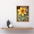 thumbnail image 2 of Detailed Daffodil Flower Watercolour Art Nouveau Art Print Framed Poster Wall Decor 12x16 inch, 2 of 5
