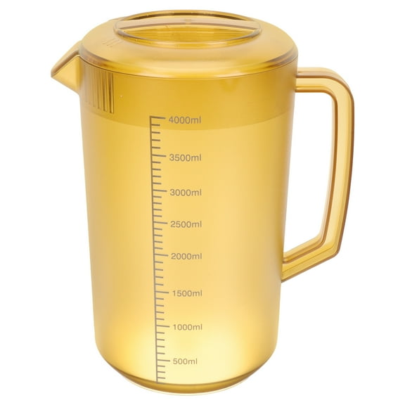 ADDHAT Khaki Plastic Drink Jug 1 Piece for Home Use Lightweight Beverage Container