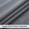thumbnail image 4 of Shininglove Grey Velvet Curtains for Bedroom, Luxury Room Darkening Drapes Thermal Insulated Window Curtain Panels, W42 x L84in, 4 of 6