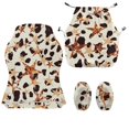 thumbnail image 2 of SCRAWLGOD Cow Star Print Gaming Chair Cover with Armrest Covers Stretch Non Slip Furniture Protector Washable Anti Dust Gaming Chair Slipcover, 2 of 9