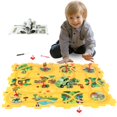 thumbnail image 1 of Set Puzzle Racer Car Track Set de dinosaurios de plástico para niños con coche, 1 of 7
