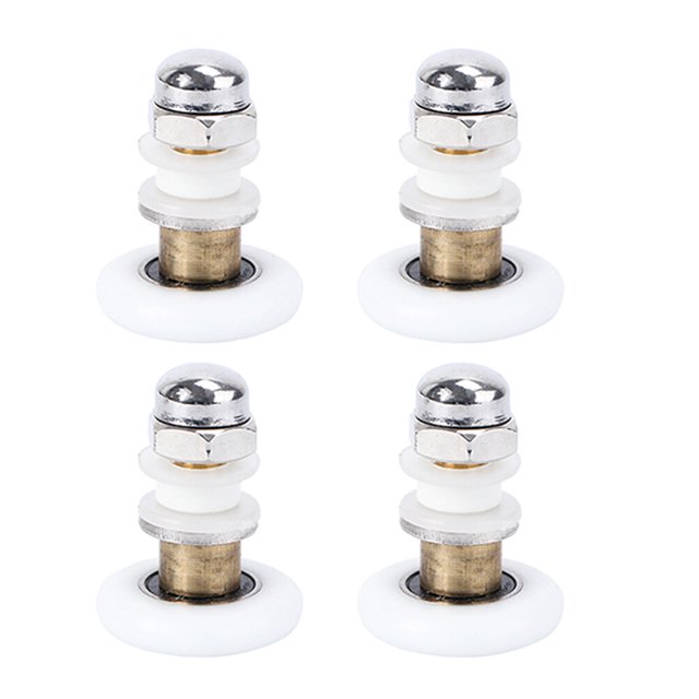 4 Pcs Rouleaux de Douche Excentriques pour Porte Coulissante en Verre de Salle de Bain