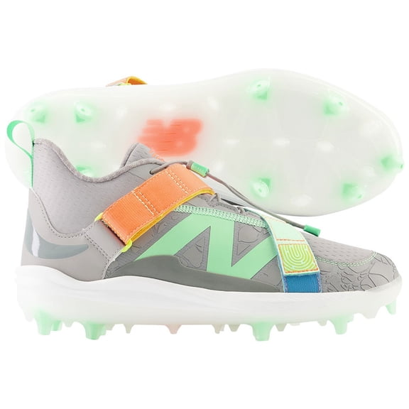 New Balance Unisex FuelCell Lindor v2 Comp Molded Baseball Cleat Grey/Multi 12