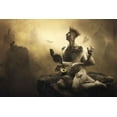 thumbnail image 2 of Kiciak, Christophe 24x17 Gold Ornate Wood Framed with Double Matting Museum Art Print Titled - The Waste Land, 2 of 4