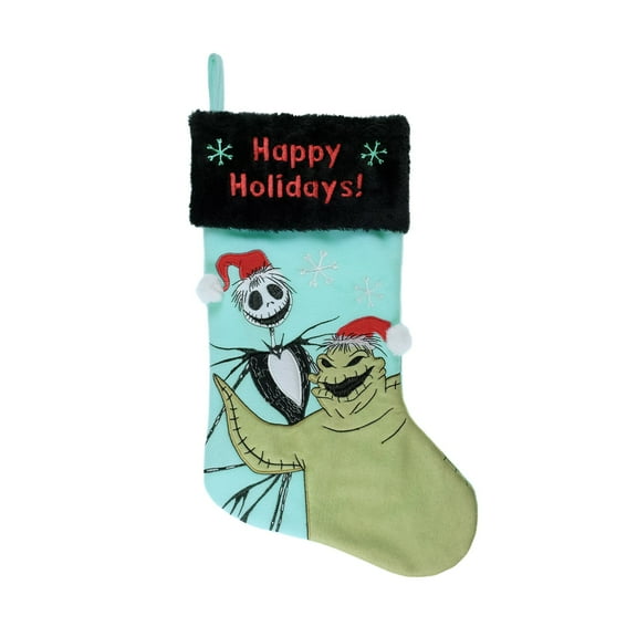 The Nightmare Before Christmas Oogie Applique Holiday Stocking 20"