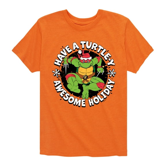 Teenage Muntant Ninja Turtle - Have A Turtley Awesome Holiday - Toddler And Youth Short Sleeve Graphic T-Shirt
