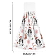 thumbnail image 3 of Cavalier King Charles Pattern Hand Towels 2 Pack Quick Dry Velvet Soft with Velcro Kitchen Bath 14x18in, 3 of 7