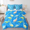 thumbnail image 1 of YST Cartoon Dino 7Pcs Comforter Set, Colorful Dinosaurs Kids Bed in a Bag, Queen Size, 1 of 5