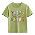 thumbnail image 4 of LNMQLPDBS Girls Shirts Toddler Girl Back to School Outfit Kindergarten Third Grade/Fourth Grade Short Sleeve T-Shirt First Day of School Tops Summer Clothes, 4 of 7