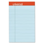 Fashion Colored Perforated Note Pads, 5 X 8, Legal, Blue, 50 Sheets, 6/pack