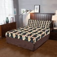 thumbnail image 1 of Rainbow Paw Print Scottish Terrier Dogs Blue 3-Piece Bedding Set, 1 of 5
