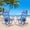 Blue Ocean, variant on Set of 2 Backpack Beach Chairs for Adults, Mid-Height Heavy Duty Foldable Chairs with 180° Lay Flat Position, 4-Position Adjustable Reclining Outdoor Chair w/ Towel Bar Zipper Pouch Cup Holder