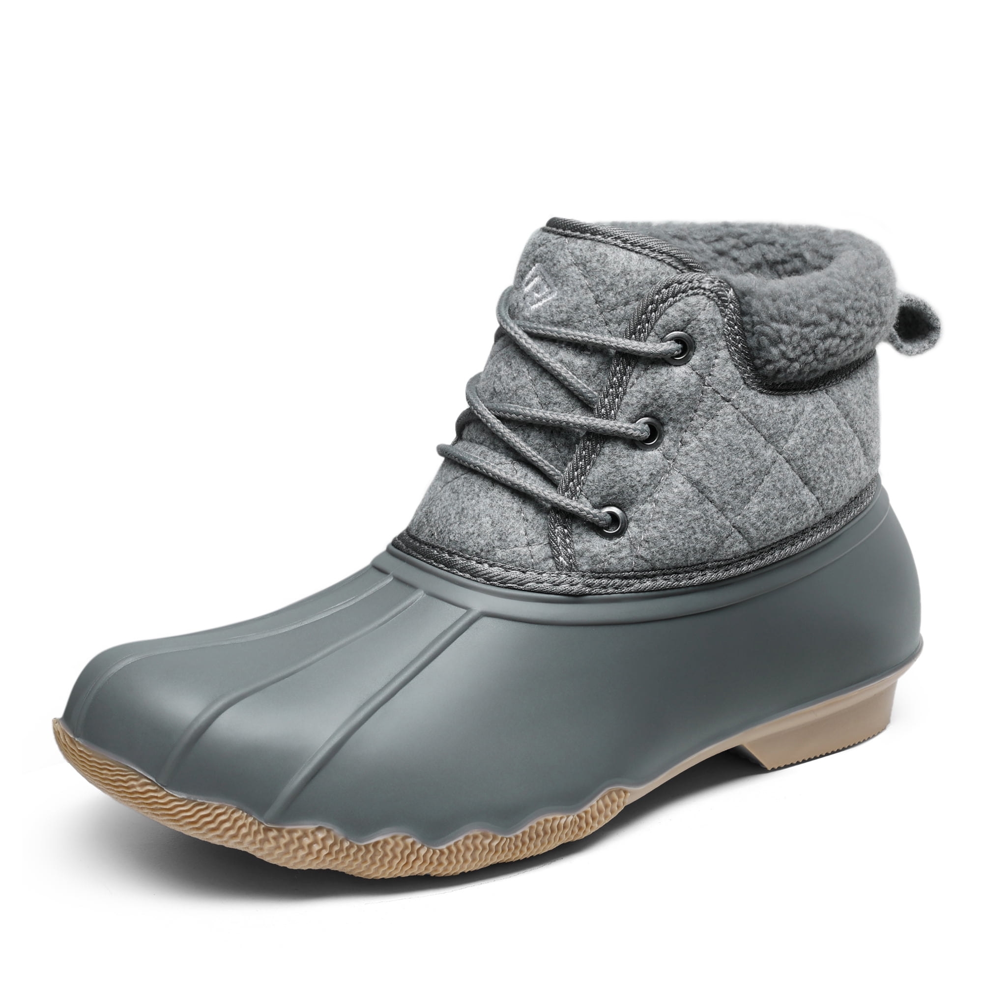 Dream Pairs Women's Duck Rain Boots Waterproof Snow Boots Lace up