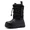 Black1, variant on HOBIBEAR Kids Winter Snow Boots — Waterproof Mid-Calf Design, Cozy Faux Fur Lining, Durable Non-Slip Outsole, Perfect for Boys and Girls in Snowy Days and Outdoor Adventures