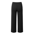 thumbnail image 4 of oqasdz Womens Leggings Lightweight Straight Leg High Waisted Casual Pants with Pockets Loose Yoga Pants S, 4 of 7
