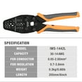 thumbnail image 5 of iCrimp 30-14AWG(0.05-2.0mm²) Micro Open Barrel Crimping Plier IWS-1442L, 5 of 6