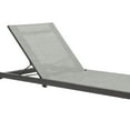 thumbnail image 4 of Solana Outdoor Dark Grey Aluminum Stacking Chaise Lounge Chair Set of 2, 4 of 6