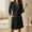 Black, variant on DuoJiaJ Women's Sleepwear,Women's Lightweight 3/4 Sleeve Robe Knee Length Kimono Bathrobe Spa Robe For Women Black