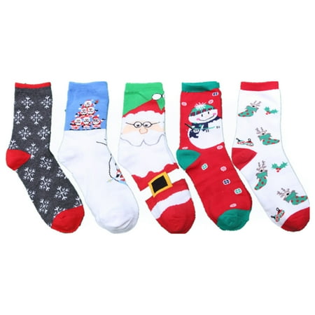 

Women s Christmas Holiday Socks Cotton Xmas Socks for Girls Novelty Christmas Gifts with Box B