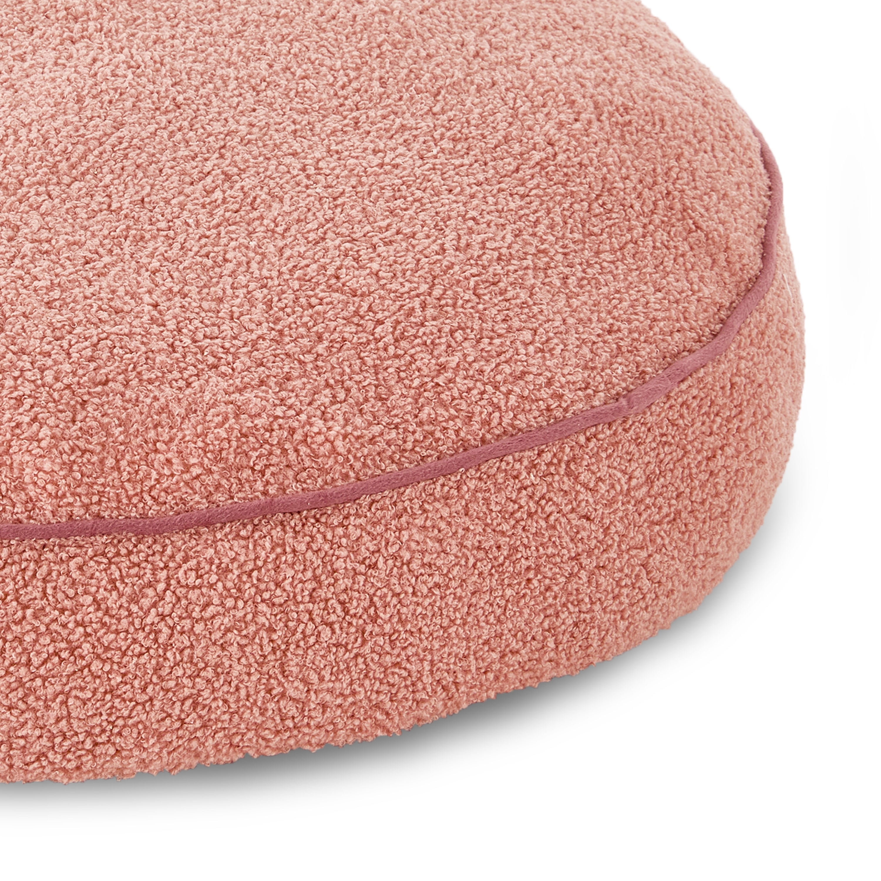 Vibrant Life Medium Round Dog Bed, Pink, 30" x 30"