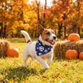 thumbnail image 4 of 1 Pcs Halloween Dog Bandanas, Triangle Dog Scarf Pumpkin Spider Bat Ghost Pet Bandana Bibs Handkerchief For Small Medium Large Dogs Puppy Halloween Holiday Birthday Party Supply, 4 of 7