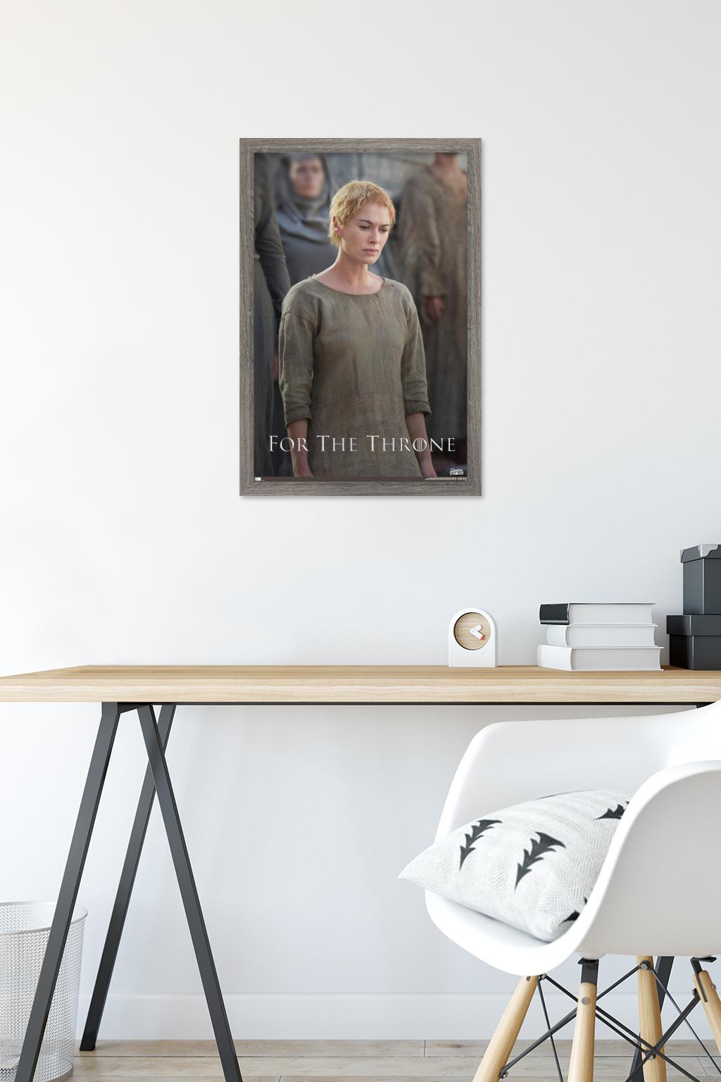 Game of Thrones - Cersei Lannister Wall Poster, 14.725" x 22.375", Framed
