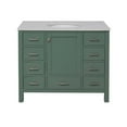 thumbnail image 6 of Horizon 42" Bathroom Vanity with Sage Green Cabinet and Engineered Carrara Top, 6 of 6