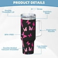 thumbnail image 5 of KLL Breast Cancer Print 40oz Stainless Steel Insulated Car Cup Coffee Mug with Spillproof Lid - Keep Your Drink Hot or Cold on the Go, 5 of 8