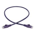 thumbnail image 2 of Eaton Tripp Lite Series Cat6 Gigabit Snagless Molded (UTP) Ethernet Cable (RJ45 M/M), PoE, Purple, 2 ft. (0.61 m) - Patch cable - RJ-45 (M) to RJ-45 (M) - 2 ft - UTP - CAT 6 - IEEE 802.3ab/IEEE 802.5 - molded, snagless, stranded - purple, 2 of 5