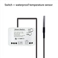 thumbnail image 2 of 3X Tuya Smart Zigbee Switch with Temperature Sensor Passive Dry Contact Zigbee Relay Work with Home Assistant AC 85-250V,3 x Smart Switch,White, 2 of 6