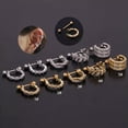 thumbnail image 5 of GKNET Steel Barbell Earrings Zircon Ear Stud Ear Tragus Cartilage Helix Lobe Piercing/-1, 5 of 9