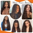 thumbnail image 3 of Cabello humano Yacurcur para trenzas, ondas profundas, sin trama, mechones de cabello humano virgen brasile&#2013265921o de 20 pulgadas (100 g, 4 unidades), 3 of 7