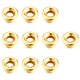 thumbnail image 1 of 10 piezas de cuentas sueltas con agujeros, cuentas espaciadoras pulidas DIY, suministros de joyería populares de varios tamaños para collar Ropa, zapatos y accesorios Miscelánea Dorado 5 mm Guardurnaity AP010776-18B, 1 of 6