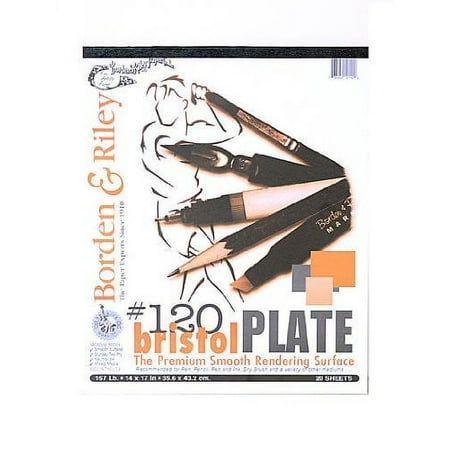 UPC: 0736282121422 | Borden & Riley #120 Bristol Pad 14 in. x 17 in. plate finish