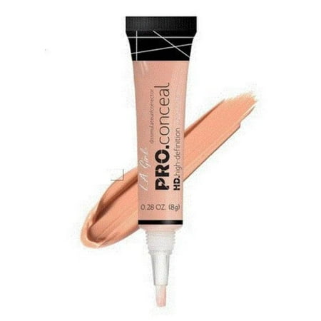 LA. Girl HD Pro Concealer - GC994 Peach Corrector ( Pack of 3 ), Covers dark circles, unwanted tone, and textures. By LA