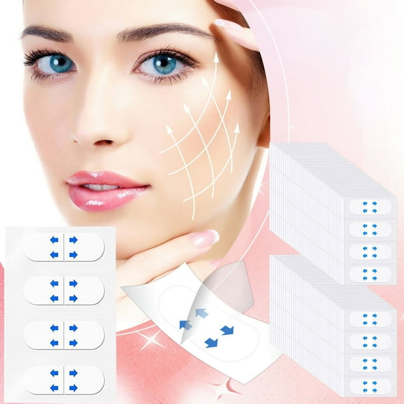 TopLLC Face Tape Lifting Invisible Face Lift Tape Invisible Neck Face Facial Lifting Tape Instant Hidden Make Up Stickers Patch For Double Chin Jowls Waterproofs Lifting stickers
