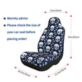 thumbnail image 3 of Uemuo white arrow Skull Pattern Car Seat Covers for Front Seats Waterproof Seat Covers for Cars, Universal Auto Front Seats Protector Fits for Car-2 PCS, 3 of 6