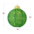 thumbnail image 7 of Best Choice Products 3-Piece Hanging Pop-Up Outdoor Christmas Ornaments, LED Lights, 8 Light Functions - Green, 7 of 7