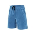 thumbnail image 2 of Styesk Mens Shorts Men's Summer Solid Color Outdoor Sports Thin Cut Slit Elastic Waist Drawstring Pocket Breathable Shorts, 2 of 3