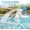 White, variant on Pool Fountain for Above and In-Ground Pools, Dual Spray Waterfall Sprinkler Fountain, Above Ground Pool Accessories, Adjustable Waterfall Cooling and Relaxation(White)