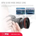 thumbnail image 3 of Xpix XPIX-PRO-ACCESSORY-KIT311-NFBA 58 mm 2.2x Telephoto & 0.43x Wide Angle HD Lens with SLR AF Power Zoom Flash for Canon Rebel, 3 of 9