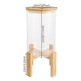 thumbnail image 3 of 8L Rice Storage Container, Glass Grain Container, Rice Container with Lid& Stand, 3 of 12