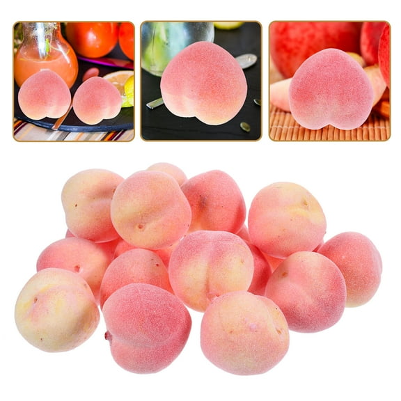 Pink Faux Peach Decor Accessories for Home Decor Photo Prop Made of Safe Foams 20pcs Mini