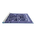 thumbnail image 2 of Ahgly Company Machine Washable Indoor Round Animal Blue Traditional Area Rugs, 6' Round, 2 of 4