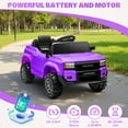 thumbnail image 5 of 12V Ride on Cars with Remote Control, Licensed Toyota LC250 2024 Ride on Toys Vehicle with Bluetooth, Music, AUX/USB Port, Powered Kids Electric Car for Toddlers Boys Girls Ages 3-5 Gift, Purple, 5 of 9
