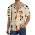 thumbnail image 3 of KLL African Women in Traditional Clothes Print Men's Shirt Short Sleeve Button Down Summer Cuba Beach Shirts- Large, 3 of 7